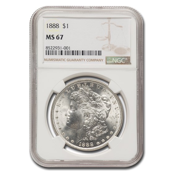 1888 Morgan Dollar MS-67 NGC 1888 Morgan Dollar MS-67 NGC